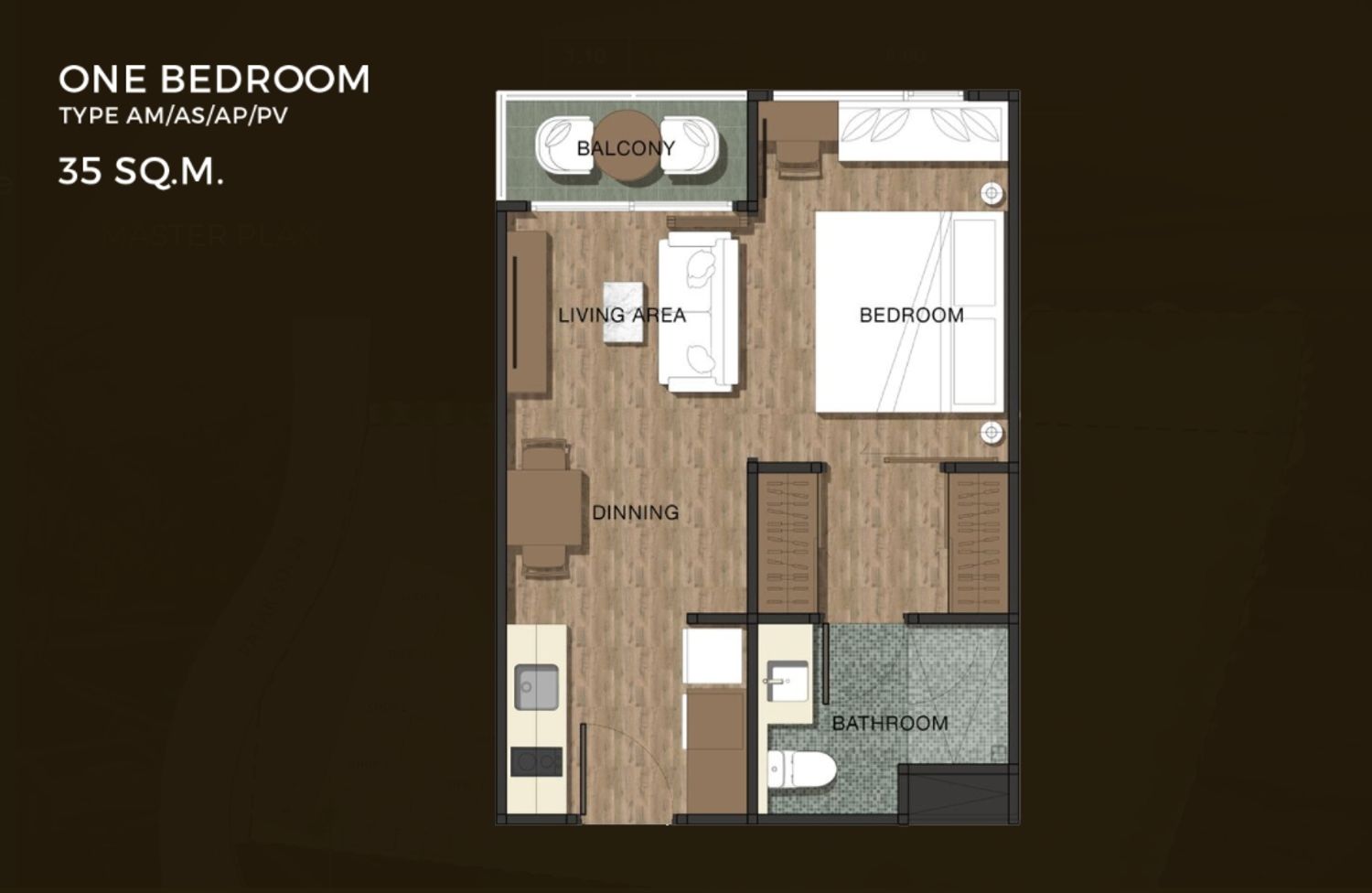 1 Bedroom ในโครงการ เดอะพราว กะรน เรสซิเดนซ์, ภาพที่ 4