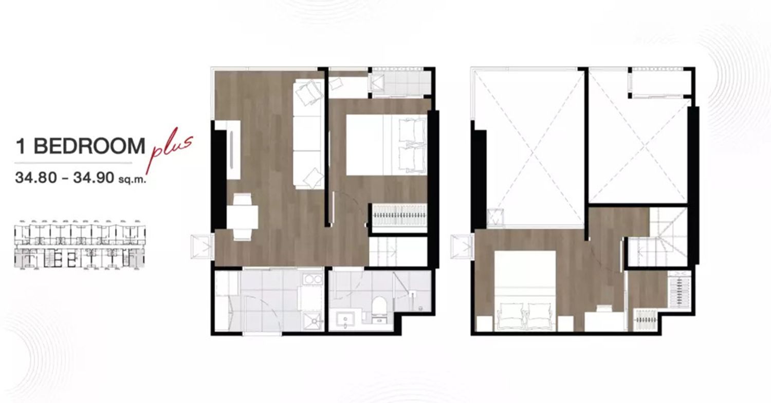 1 Bedroom Plus ในโครงการ โซโห แบงค็อก รัชดา, ภาพที่ 4