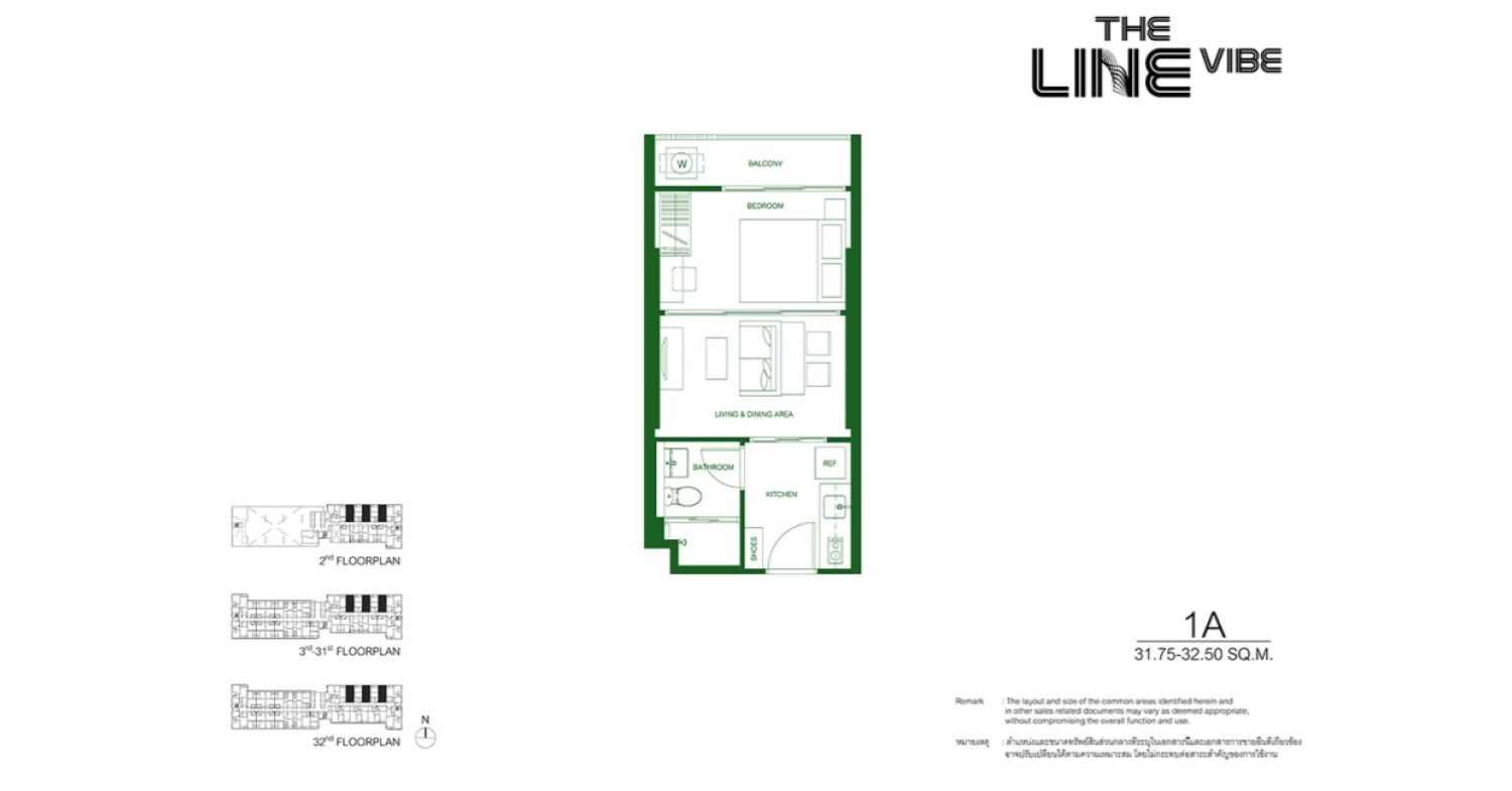 1 Bedroom ในโครงการ เดอะ ไลน์ ไวบ์ พหลโยธิน, ภาพที่ 4