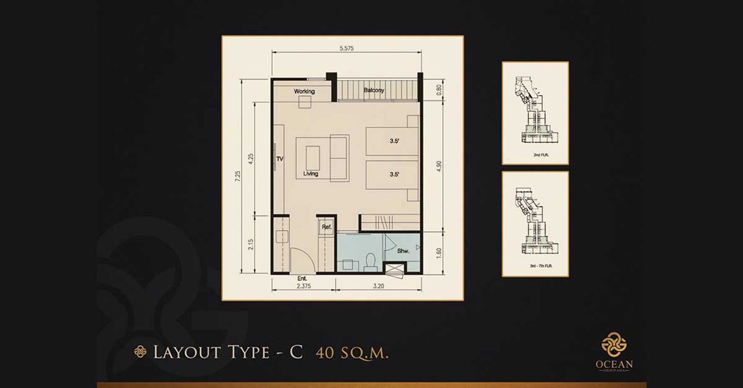 1 Bedroom ในโครงการ สุรินทร์ แซนด์ คอนโด, ภาพที่ 4