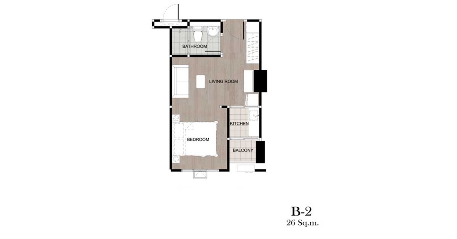 1 Bedroom ในโครงการ รีเจ้นท์ โฮม วุฒากาศ, ภาพที่ 4