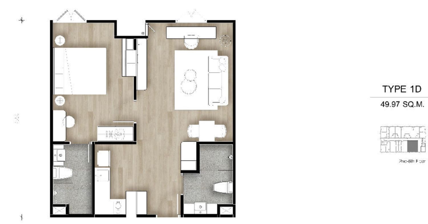 1 Bedroom ในโครงการ ไฮคอนโด ท่าศาลา เฟส 1 , ภาพที่ 4