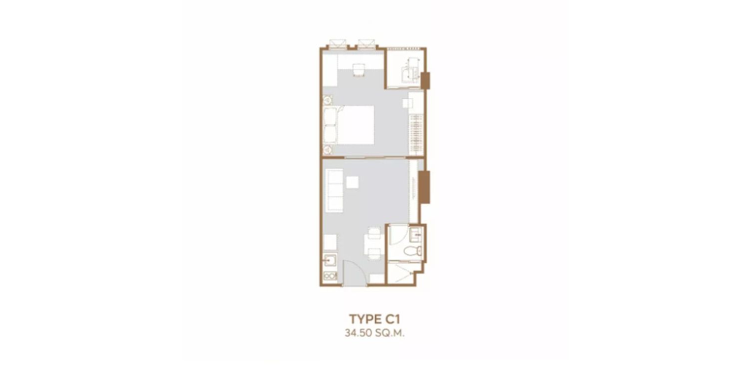 1 Bedroom ในโครงการ แอสปาย ปิ่นเกล้า-อรุณอมรินทร์, ภาพที่ 4