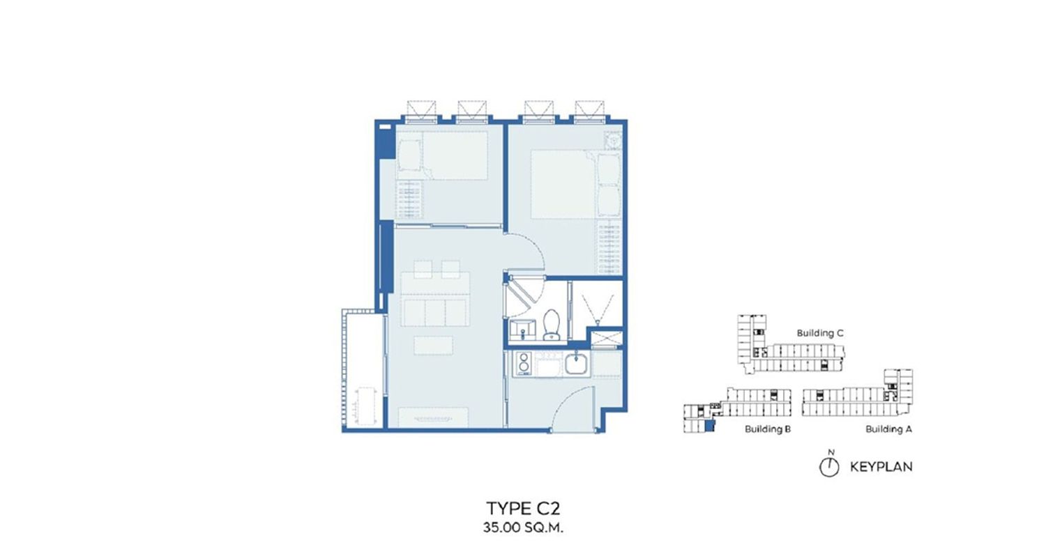1 Bedroom Plus ในโครงการ แอสปาย รัชโยธิน, ภาพที่ 4