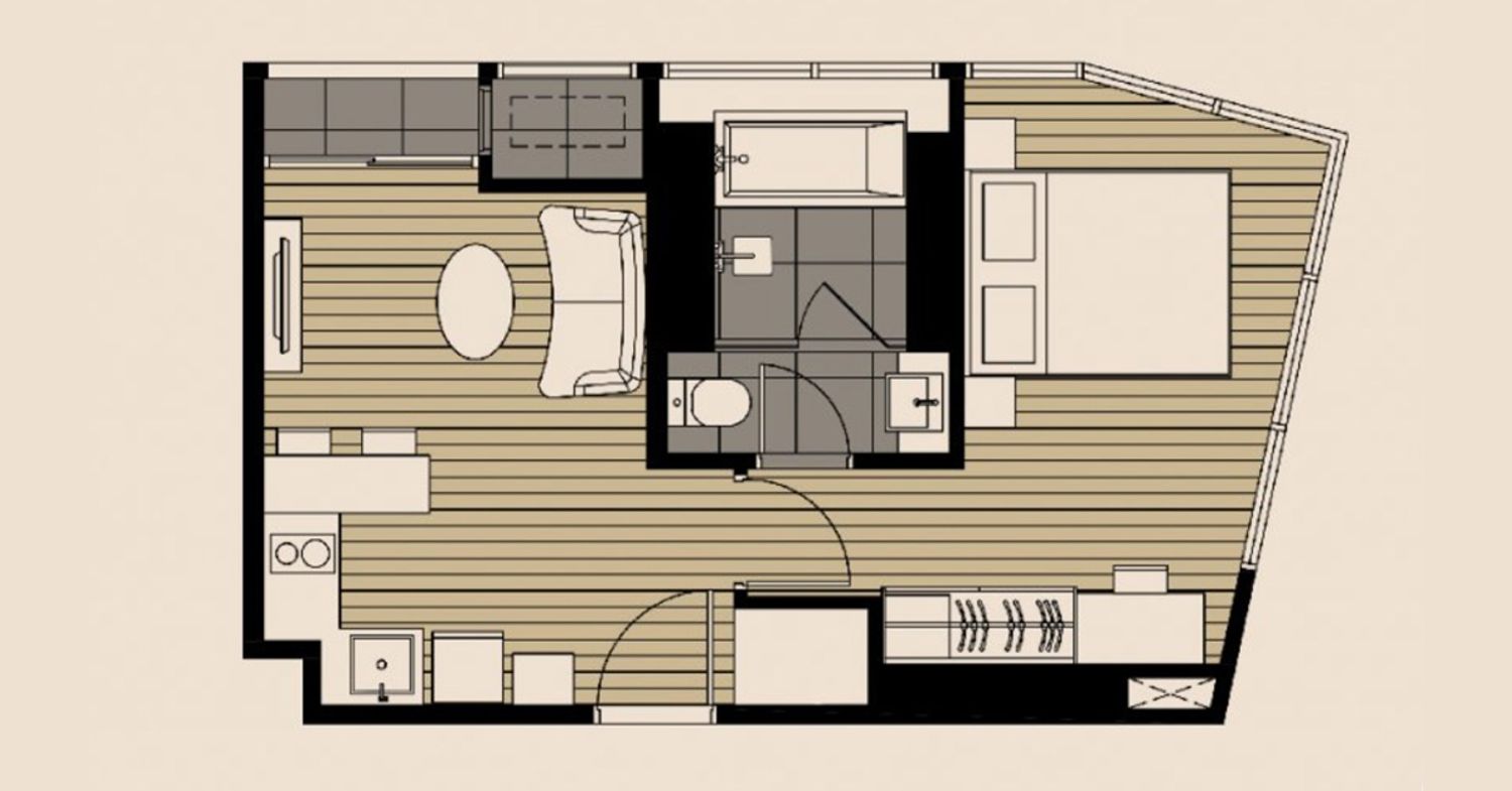 1 Bedroom ในโครงการ โคโค่ พาร์ค, ภาพที่ 4