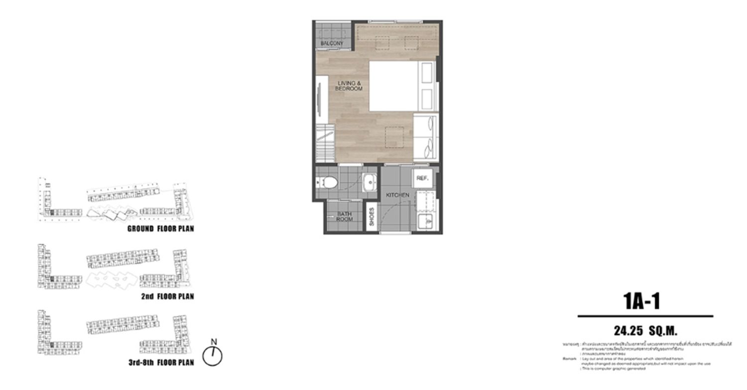 Studio ในโครงการ ดีคอนโด รีฟ ภูเก็ต, ภาพที่ 4