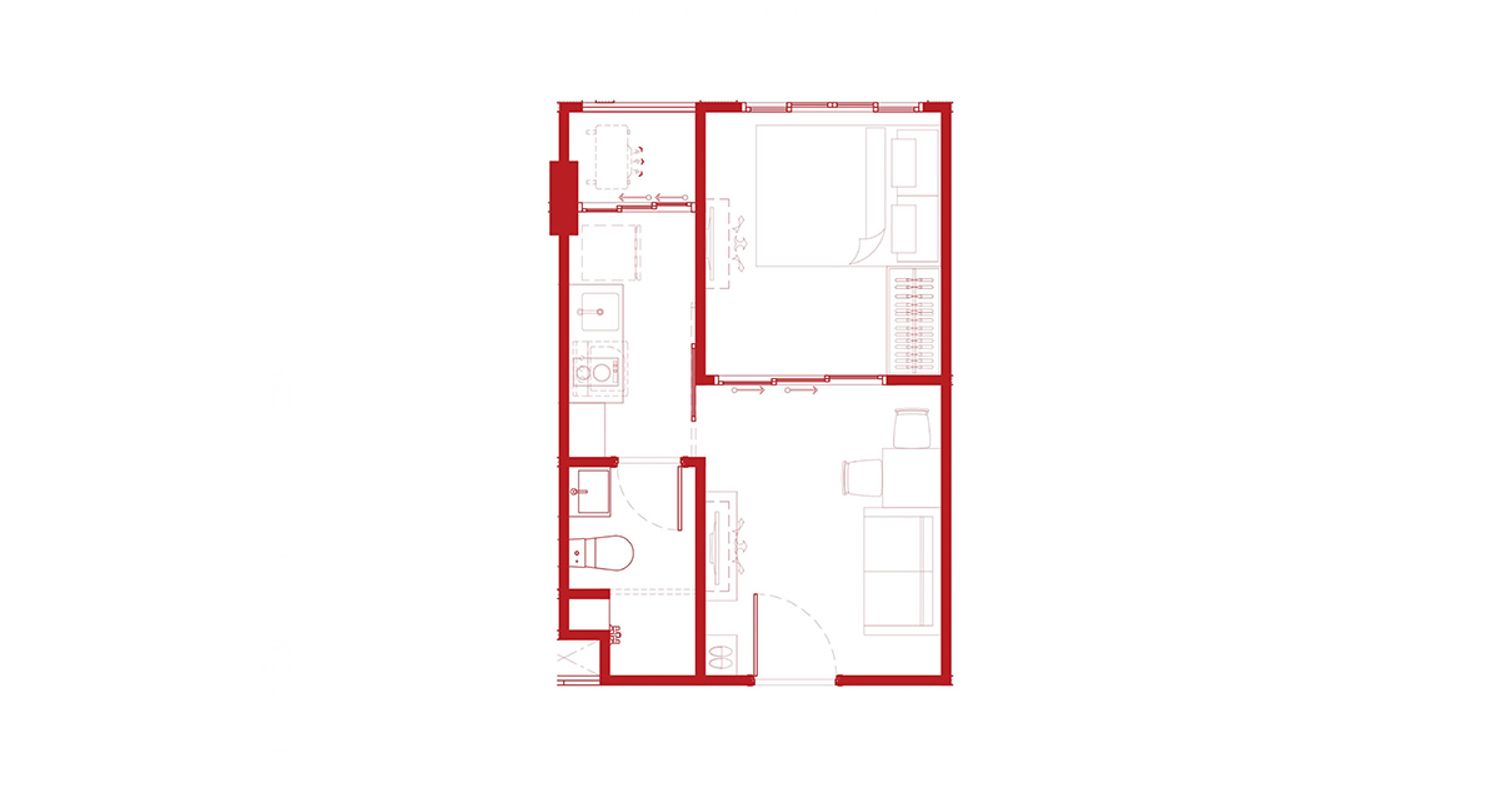 1 Bedroom ในโครงการ แอทโมซ คาแนล รังสิต, ภาพที่ 4
