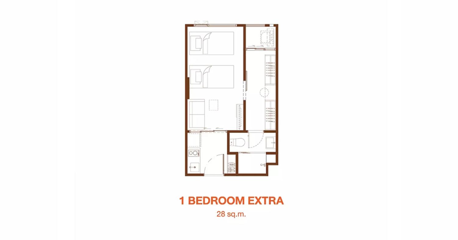 1 Bedroom ในโครงการ เคฟ โคโค่ บางแสน, ภาพที่ 4