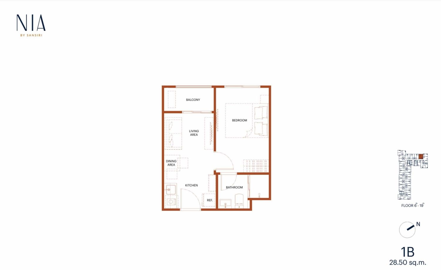 1 Bedroom ในโครงการ เนีย บาย แสนสิริ, ภาพที่ 4