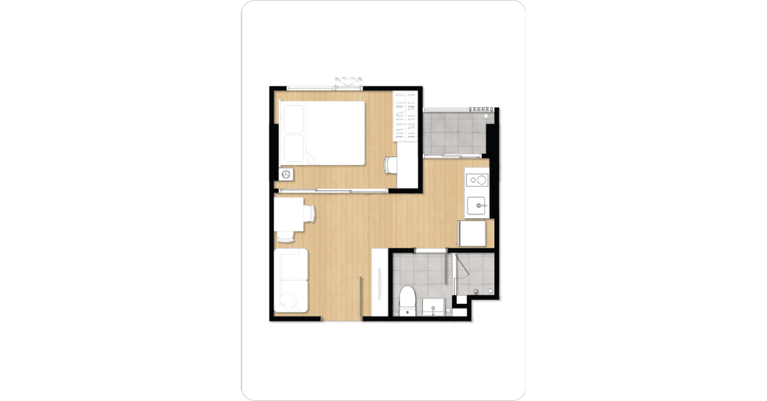 1 Bedroom ในโครงการ ณ วีรา รามอินทรา, ภาพที่ 4