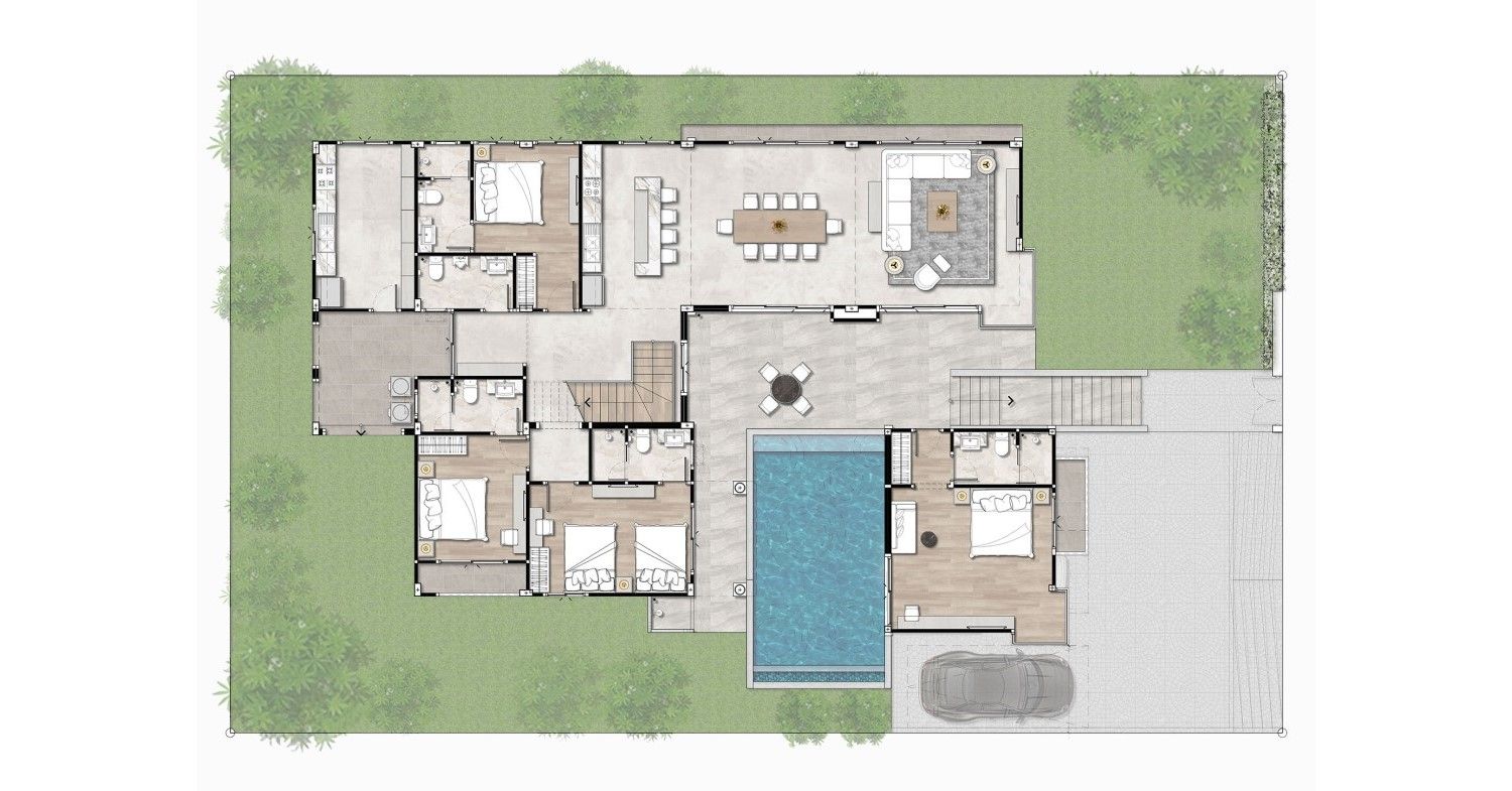 Villa B ในโครงการ เอ็มเมอรัลด์ ฮิลล์ เขาใหญ่, ภาพที่ 4