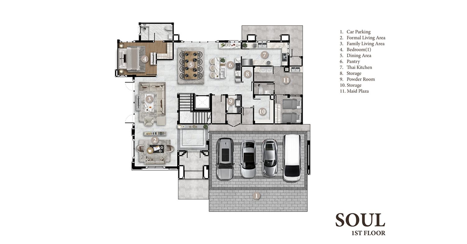 SOUL ในโครงการ แซงค์ รอยัล ดิ เอททีน บางนา กม.7, ภาพที่ 4