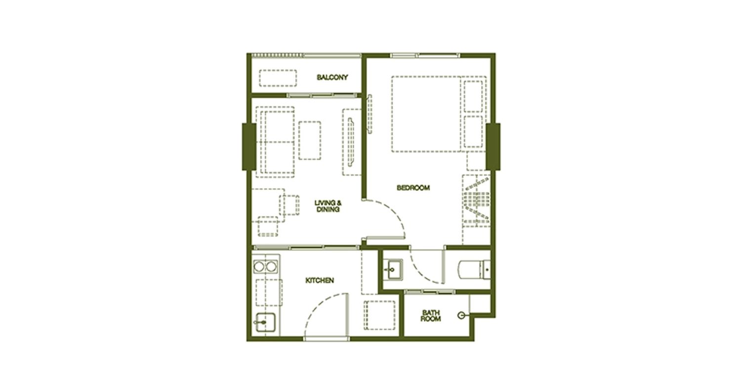 1 Bedroom ในโครงการ เดอะ เบส ไรส์ ภูเก็ต, ภาพที่ 4