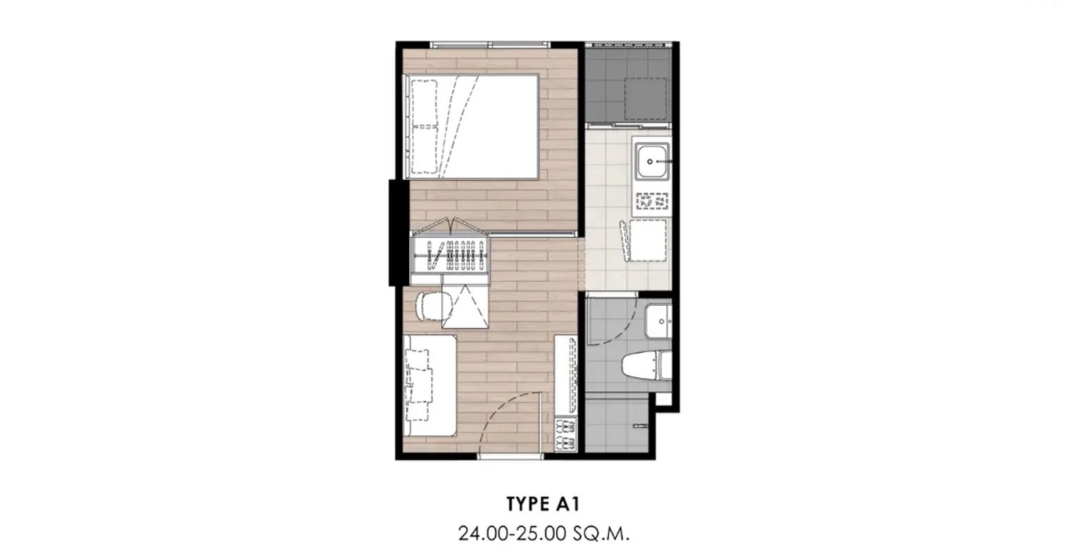 1 Bedroom ในโครงการ โคซี่ รามอินทรา-คู้บอน, ภาพที่ 4