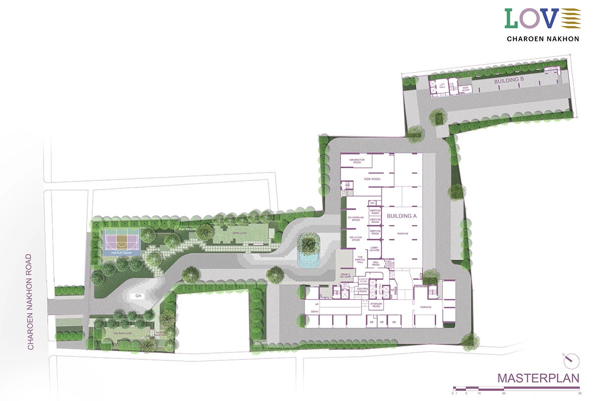โครงการคอนโดมิเนียม เลิฟ เจริญนคร แบบแปลน ชั้น Master Plan