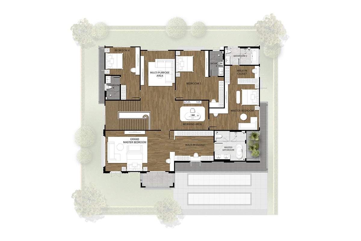 นาราสิริ บรมราชชนนี แบบบ้าน REGENT ชั้น 2