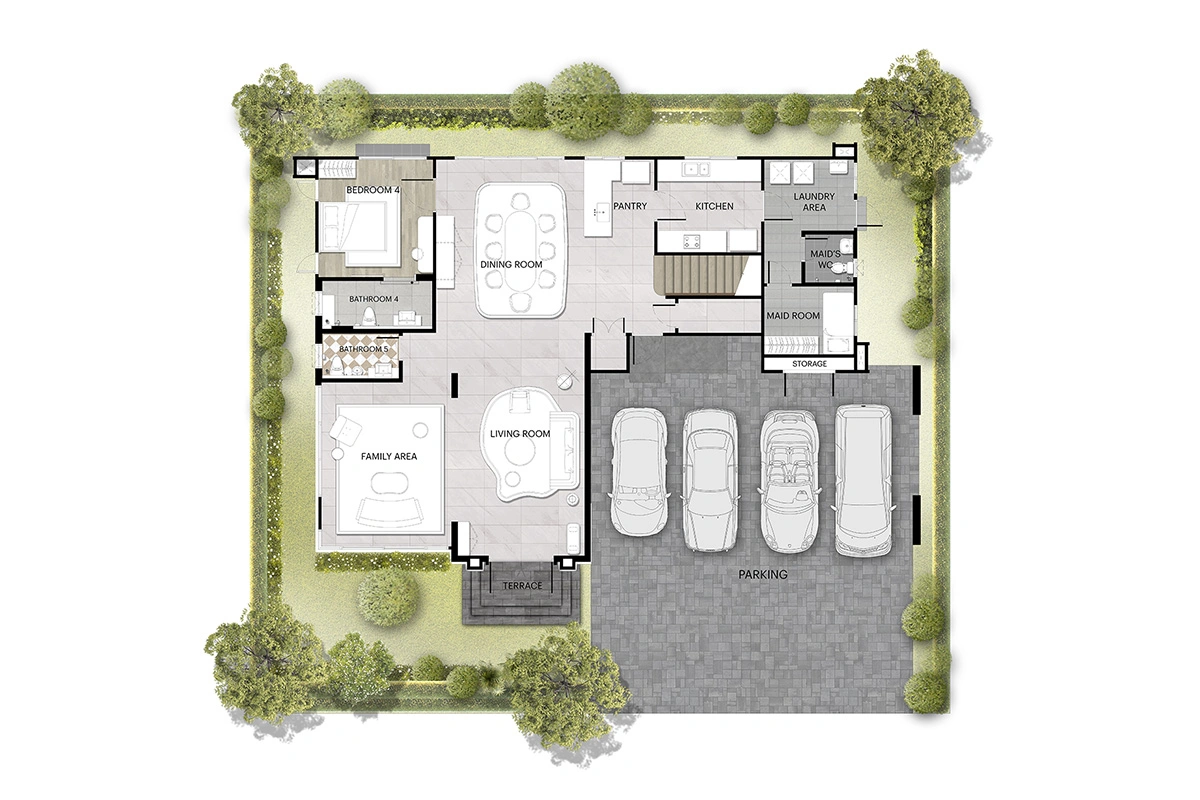 บ้านเดี่ยว นาราสิริ วิคตัวร์ กรุงเทพกรีฑา แบบบ้าน MANOIR NO.4 ชั้น 1 บ้านเดี่ยว นาราสิริ วิคตัวร์ กรุงเทพกรีฑา แบบบ้าน MANOIR NO.4 ชั้น 1