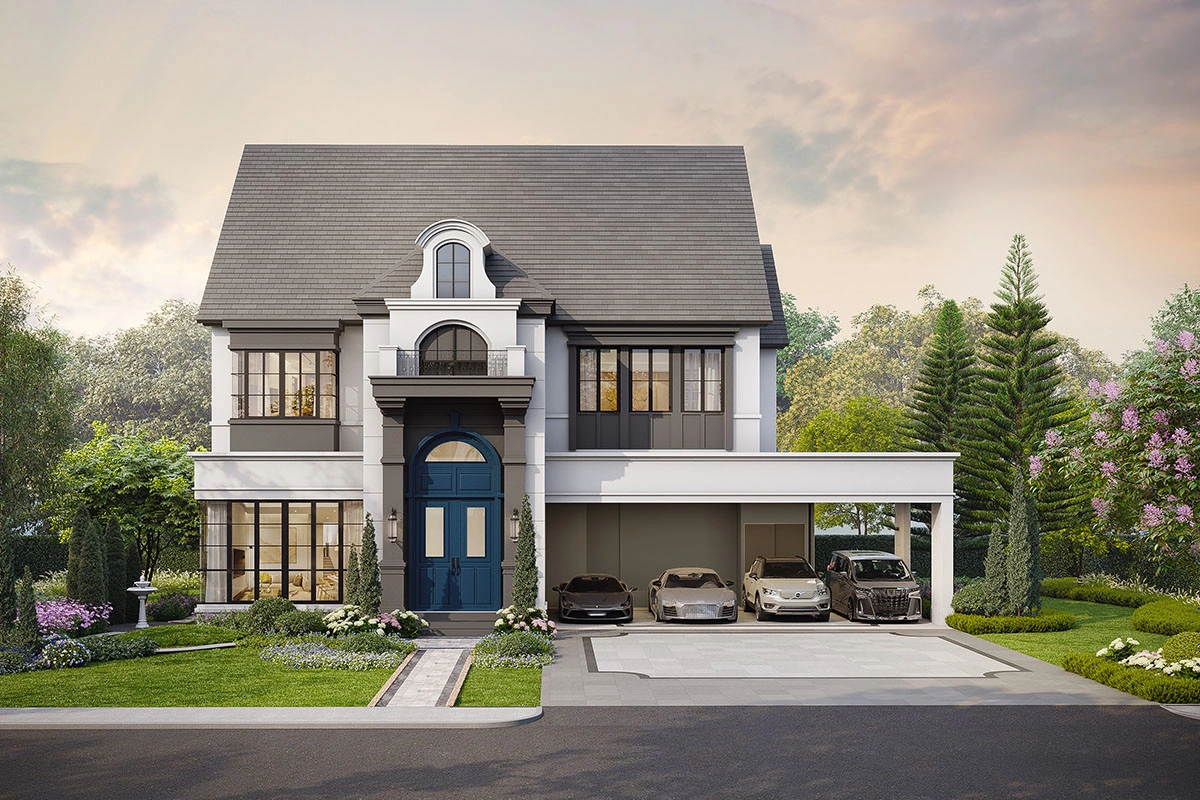 บ้านเดี่ยว นาราสิริ วิคตัวร์ กรุงเทพกรีฑา แบบบ้าน MANOIR NO.4 บ้านเดี่ยว นาราสิริ วิคตัวร์ กรุงเทพกรีฑา แบบบ้าน MANOIR NO.4