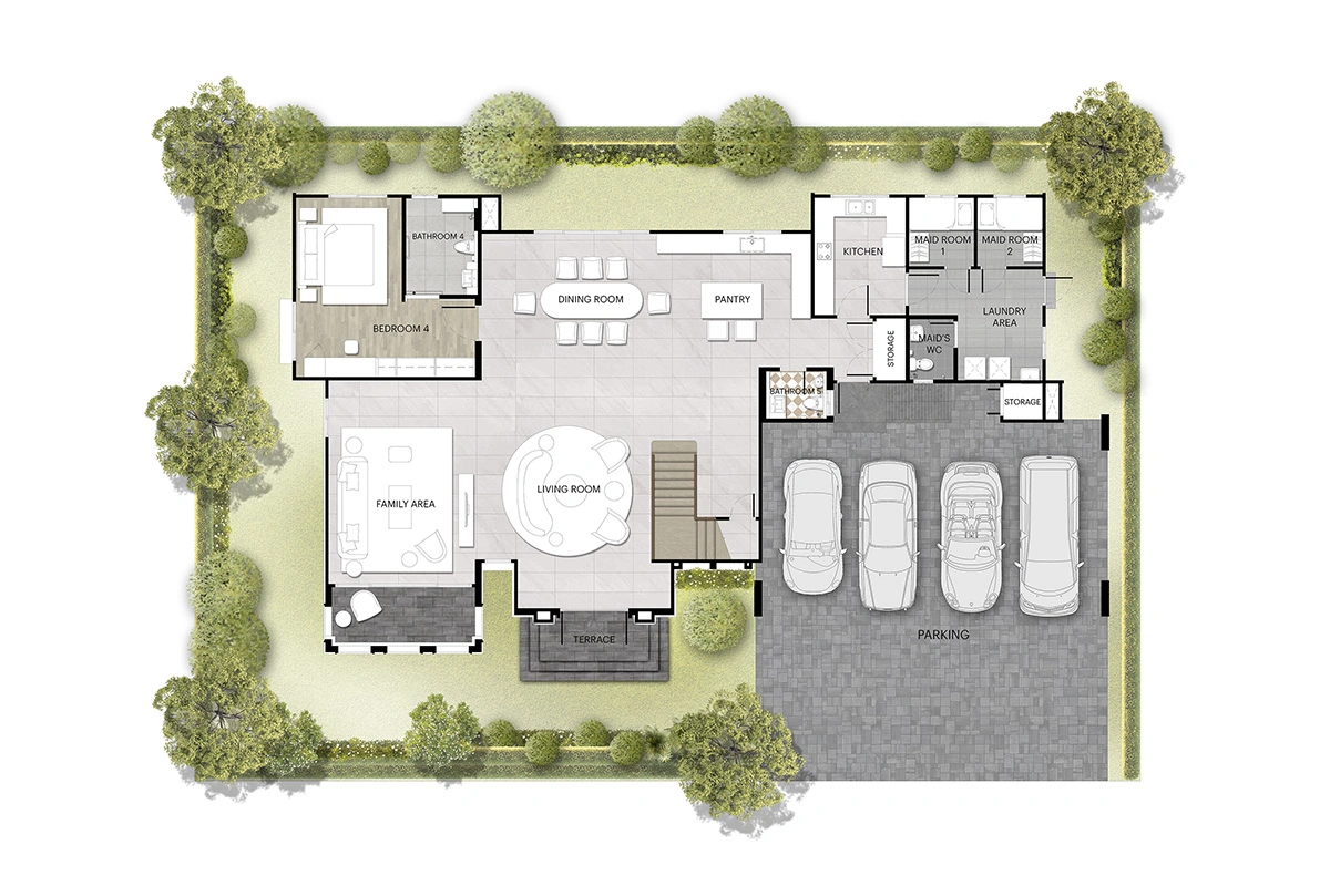 บ้านเดี่ยว นาราสิริ วิคตัวร์ กรุงเทพกรีฑา แบบบ้าน MANOIR NO.5 ชั้น 1 บ้านเดี่ยว นาราสิริ วิคตัวร์ กรุงเทพกรีฑา แบบบ้าน MANOIR NO.5 ชั้น 1