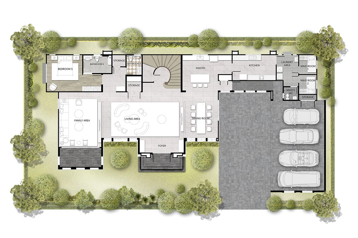 บ้านเดี่ยว นาราสิริ วิคตัวร์ กรุงเทพกรีฑา แบบบ้าน MANOIR NO.6 ชั้น 1 บ้านเดี่ยว นาราสิริ วิคตัวร์ กรุงเทพกรีฑา แบบบ้าน MANOIR NO.6 ชั้น 1