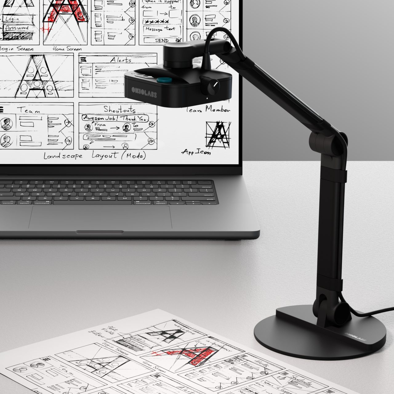 4K Dualmode Document Camera & cam OKIOCAM X1
