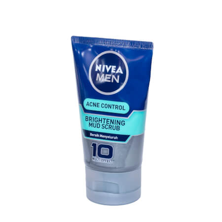 nivea men acne control brightening mud scrub
