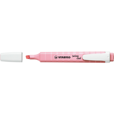 STABILO SWING COOL PASTEL HIGHLIGHTER - PINK BLUSH (ANTI-DRY TECHNOLOGY)