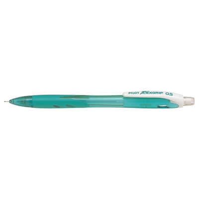 PILOT BG REXGRIP 0.5MM 2B, MECHANICAL PENCIL, CLEAR-PEACOCK GREEN BARREL