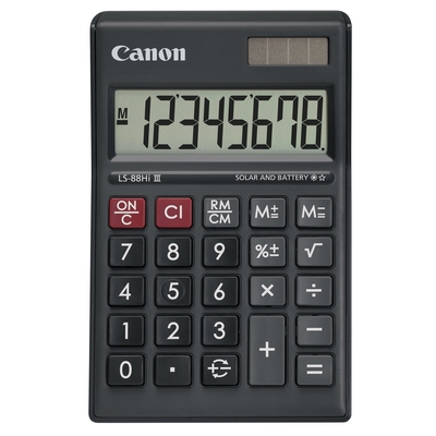 CANON LS-88HI III MINI-MINI DESKTOP CALCULATOR - BLACK