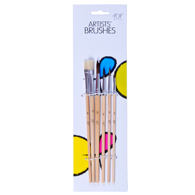 POP ARTZ PONY BRISTLE BRUSH 6PCS SET
