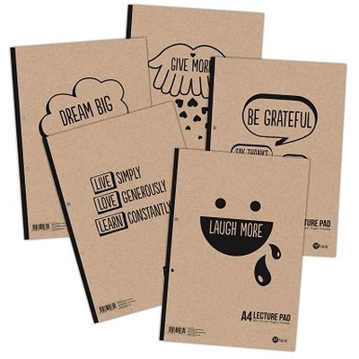 POP BAZIC LECTURE PAD A4 5PCS PER PACK