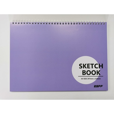 ESPP A4 SKETCH BOOK 20 SHEETS 135 GSM PURPLE COVER