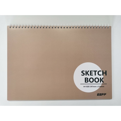 ESPP A4 SKETCH BOOK 20 SHEETS 135 GSM BROWN COVER