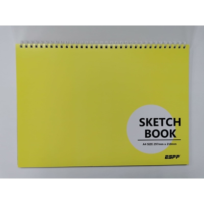 ESPP A4 SKETCH BOOK 20 SHEETS 135 GSM YELLOW COVER