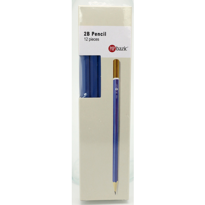 POP BAZIC 2B GRAPHITE PENCIL BLUE 12PCS PER BOX