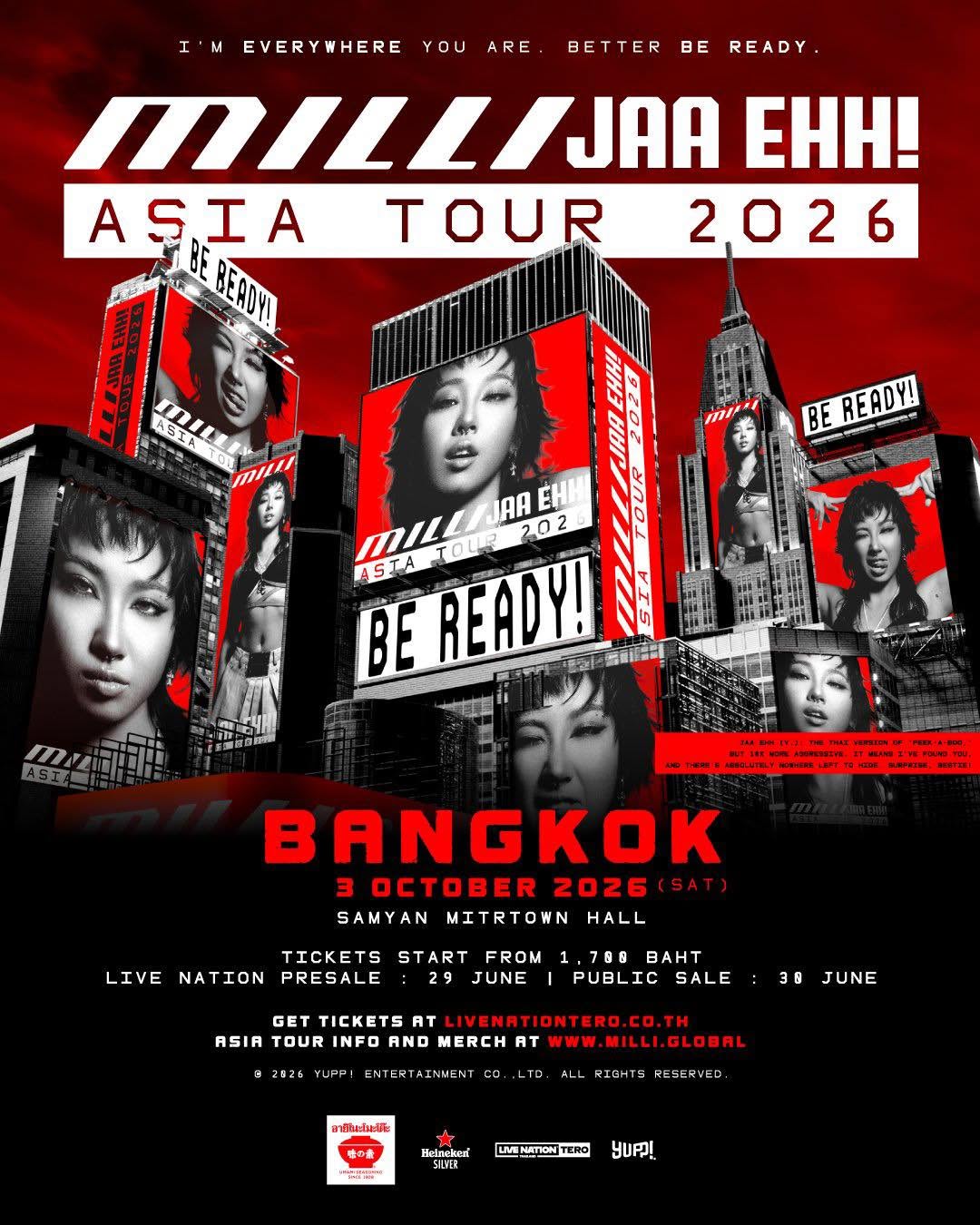 MILLI JAA EHH! ASIA TOUR 2026