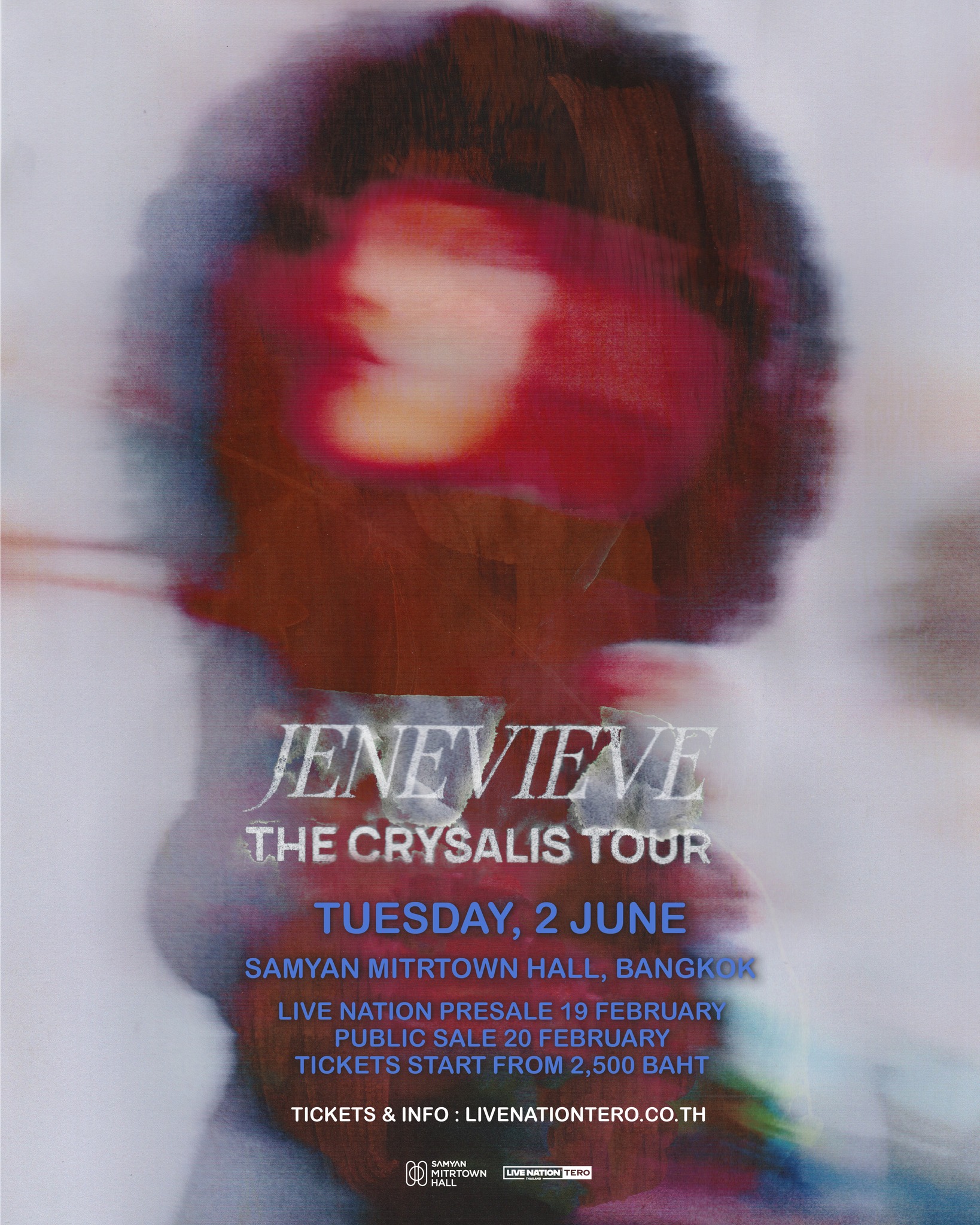 JENEVIEVE THE CRYSALIS TOUR - WORLDWIDE