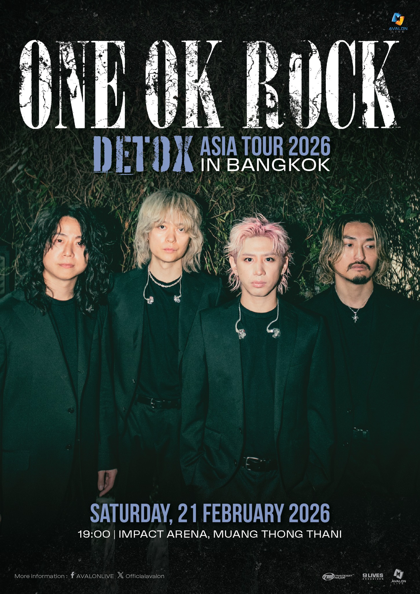 ONE OK ROCK DETOX Asia Tour 2026 in Bangkok