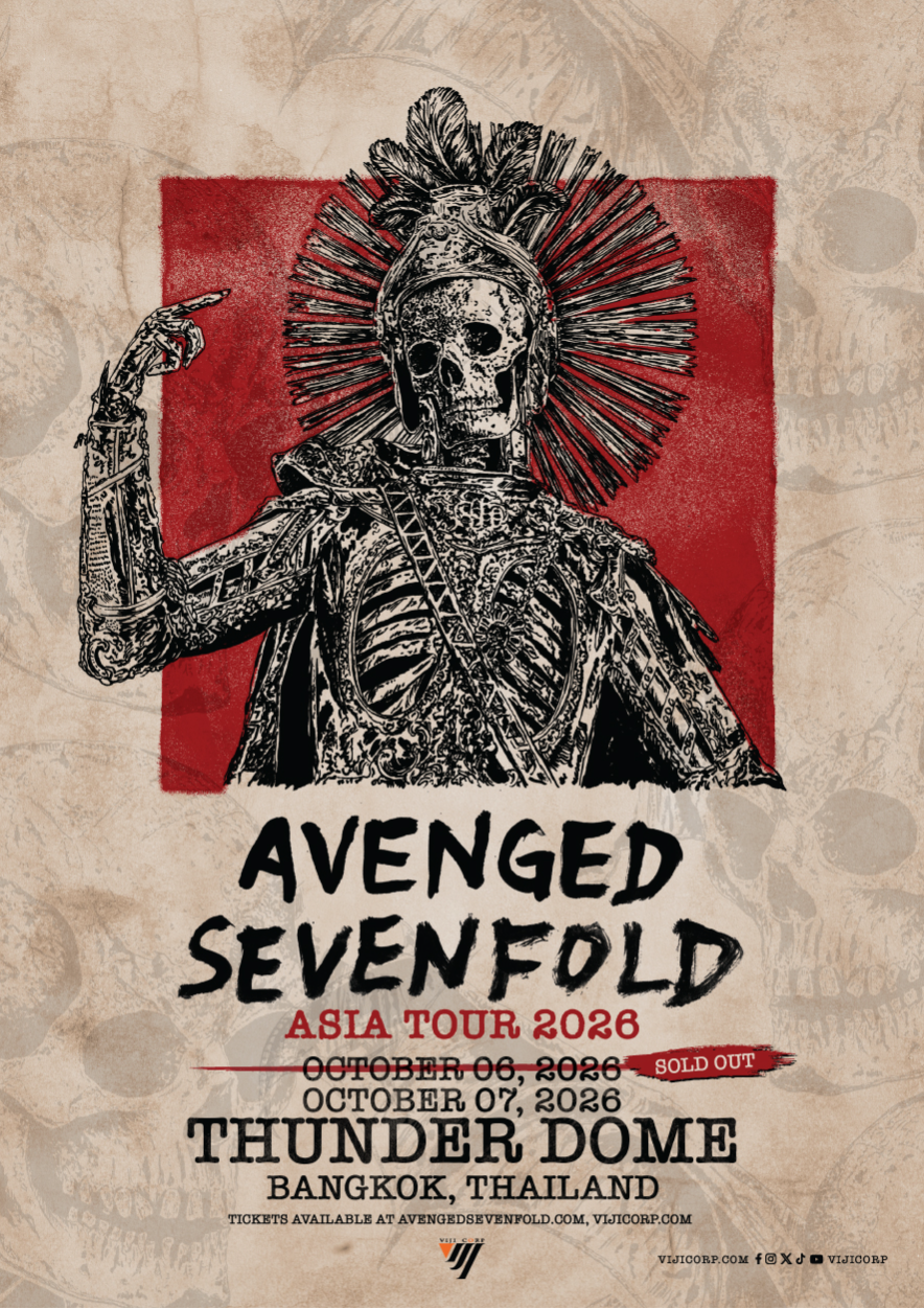 [ 6 Oct ] AVENGED SEVENFOLD ASIA TOUR 2026 In Bangkok
