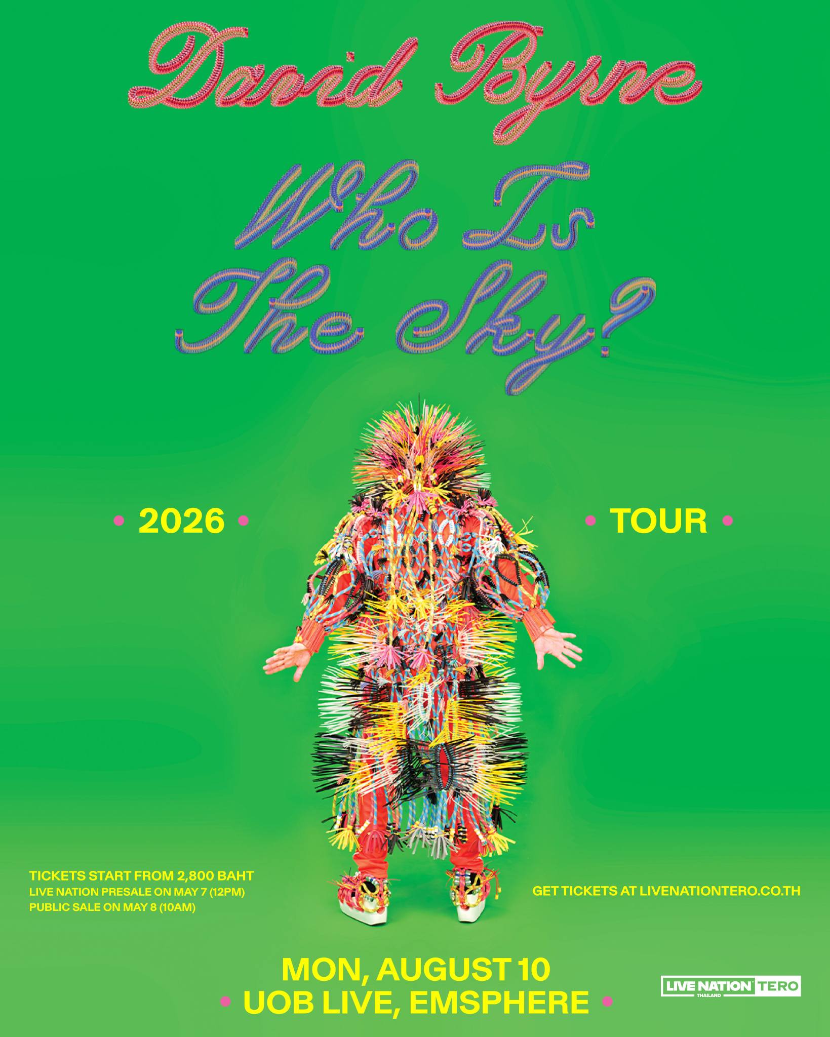 David Byrne : Who Is The Sky? Tour in Bangkok