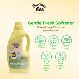 Precious Bee Pelembut Pakaian Bayi Hipoalergenik Fresh Softener 1000ml Isi 2 Hypoallergenic