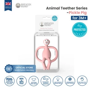 Matchstick Monkey - Teether Animal Series Pickle Pig / MM-PG-001
