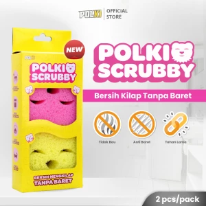 POLKI SCRUBBY - Sabut Spons Scrub Cuci Piring Multifungsi