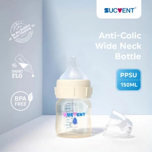 SUCVENT PPSU 150ml - Non Bubble Anti Choking Feeding Bottle - YG5605