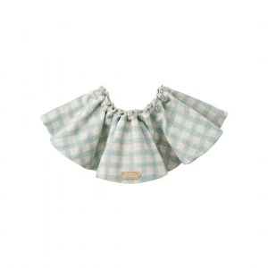 Bouquet Bib (Blue Dots X Blue Checks)