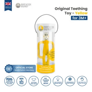 Matchstick Monkey - Teether Original Series Yellow / MM-T-006