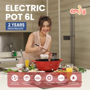 Emily Electric Double Sided Hot Pot 6L / Panci Sekat Dua Sisi