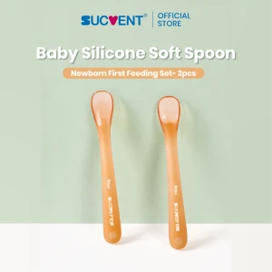 SucVent Silicone Spoon | Newborn First Feeding Set - 2pcs