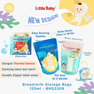 Little Baby - Breastmilk Thermal Sensor Bags Kantong ASI BMS2209 120ml