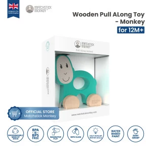 Matchstick Monkey - Playtime Pull Along Animal Monkey / MM-P-PA-M-001